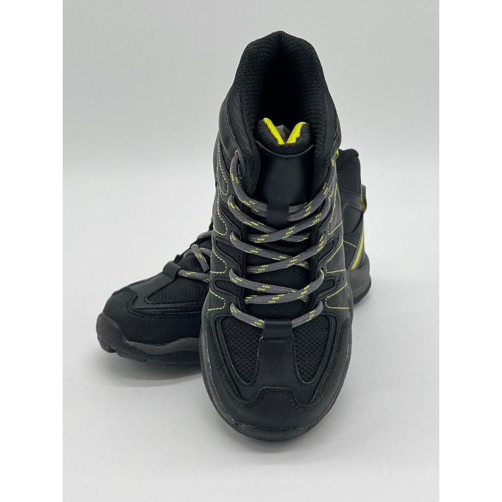 Crown Vintage Kids Waterproof Hiking Boots Size 13 Black & Yellow